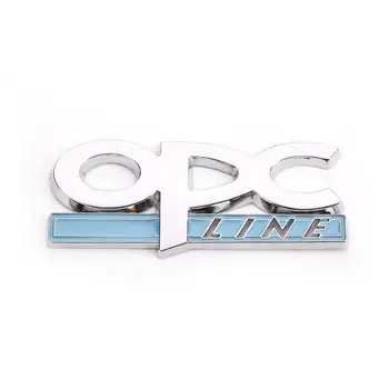 3D серебристая линия OPC автомобильная эмблема значок Наклейка Наклейка для Opel Astra Zafira автомобильные аксессуары украшения