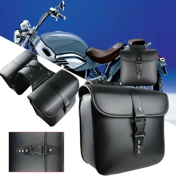 Универсальные мотоциклетные седельные сумки, Боковая сумка для инструментов, Водонепроницаемая Сумка для хранения багажа, седельные сумки для Honda Yamaha Suzuki Harley