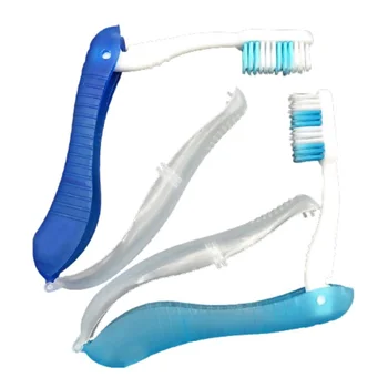 Новая гигиеническая портативная одноразовая складная зубная щетка для путешествий, кемпинга, пеших прогулок, Зубная щетка для чистки зубов