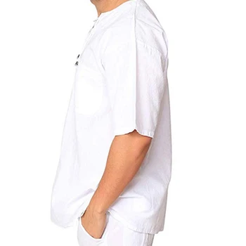 Одежда, мужская футболка с коротким рукавом, мягкие однотонные летние пляжные колготки, блузка, туника с V-образным вырезом, дышащая повседневная