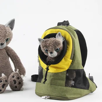 Рюкзак для кошек и собак малого и среднего размера с дышащей и открытой головой, прогулочная сумка в стиле головы, принадлежности для домашних животных