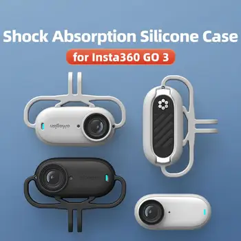 Для Insta360 Go3 Амортизирующий силиконовый рукав, магнитный держатель, аксессуары, крепление для смартфона, силиконовая экшн-камера S3G1