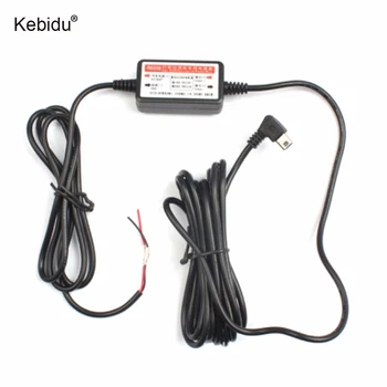Kebidu USB Порт Автомобильный Видеорегистратор Эксклюзивный Блок Питания для Камеры Рекордер DVR Провод Кабель Автомобильный Комплект Зарядного Устройства от 12 В - 24 В до 5 В