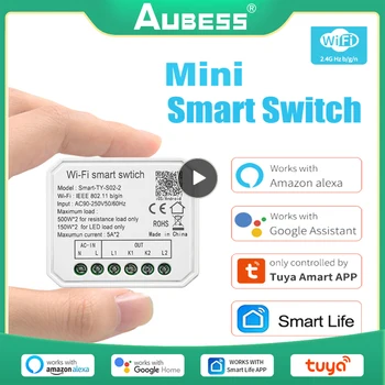 1 ~ 10шт Tuya WiFi Mini Smart DIY Модуль Выключателя Света 1/2 Банды Smart Life Tuya APP Remote Control Работает С Alexa Google Home