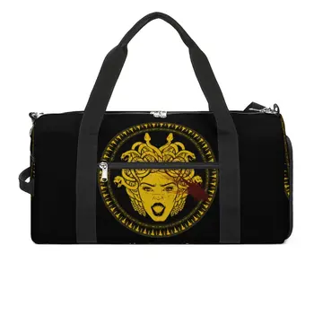 Спортивные сумки Medusa Gorgon С логотипом Mythology, спортивная сумка для багажа, большие сумки новинок, мужская Женская дизайнерская Оксфордская сумка для фитнеса
